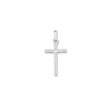 Pendentif Diamant 0.01 Or Blanc 750