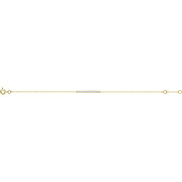 Bracelet Diamant 0.06 Bicolore Or750