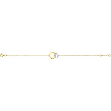 Bracelet Diamant 0.032 Bicolore