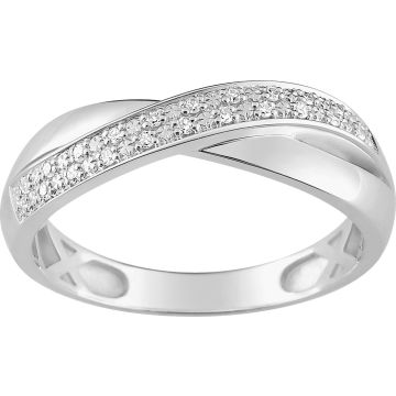 Bague Diamant 0.04 Or Blanc