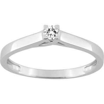 Bague Diamant 0.08ct Or Blanc