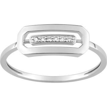 Bague Diamant 0.03ct Or Blanc