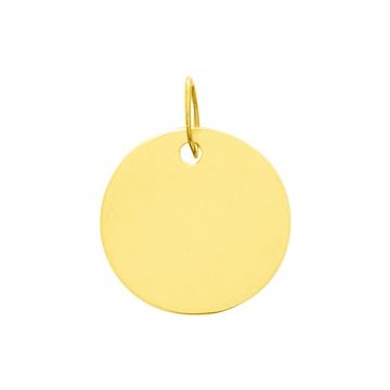 Pendentif Rond Or Jaune