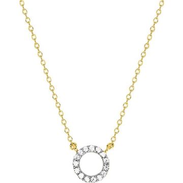 Collier oxyde de ziconium plaqué or