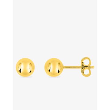 Boucles d'oreilles clou motif boule plaqué or