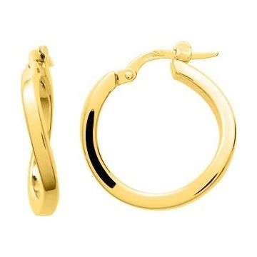 Boucles d'oreilles créolles plaqué or