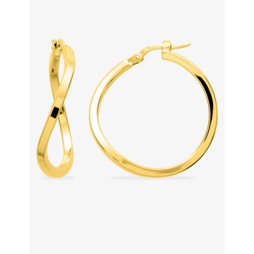 Boucles d'oreilles créolles plaqué or