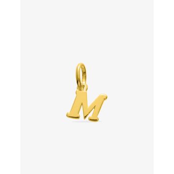 Pendentif lettre M plaqué or