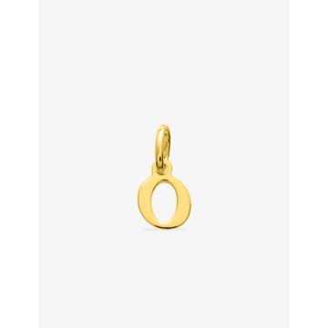 Pendentif lettre O plaqué or