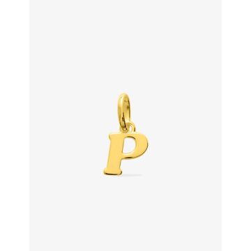 Pendentif lettre P plaqué or