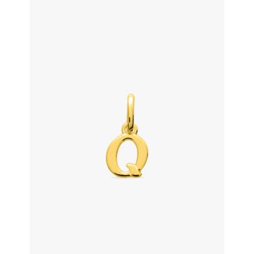 Pendentif lettre Q plaqué or
