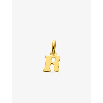 Pendentif lettre R plaqué or