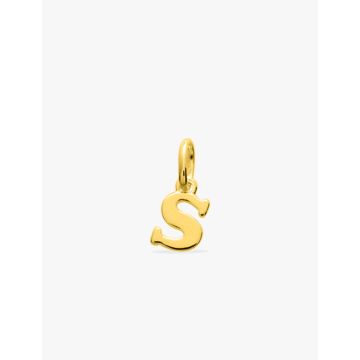Pendentif lettre S plaqué or