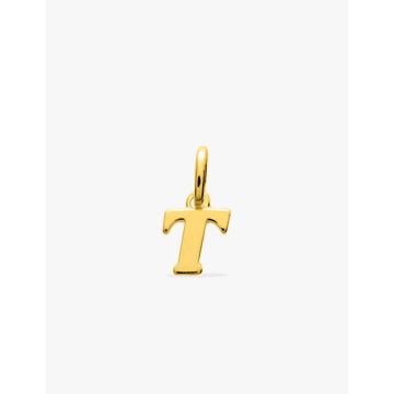 Pendentif lettre T plaqué or