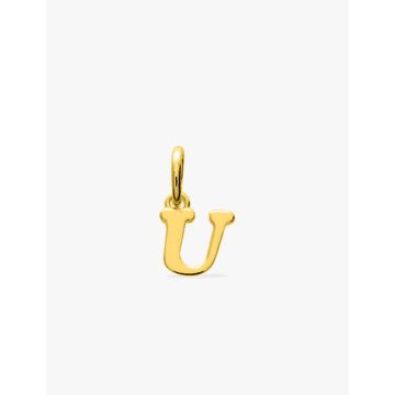 Pendentif lettre U plaqué or