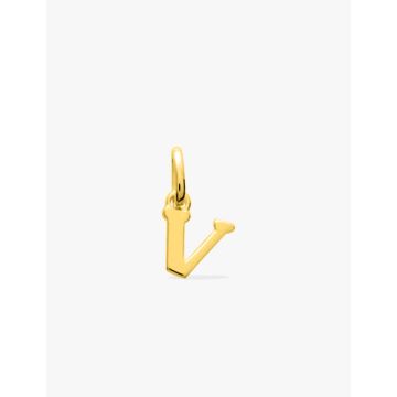 Pendentif lettre V plaqué or