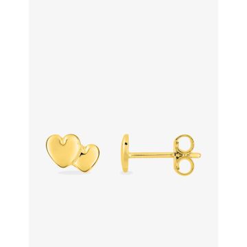 Boucles d'oreilles clou plaqué or