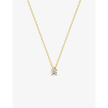Collier oxyde de ziconium plaqué or