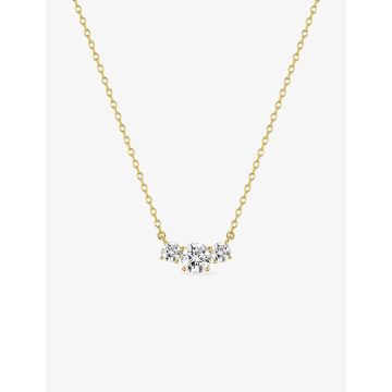 Collier oxyde de ziconium plaqué or