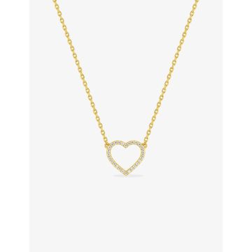 Collier oxyde de ziconium plaqué or