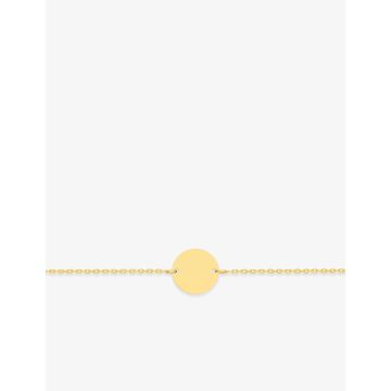 Bracelet à-graver jeton 12mm plaqué or