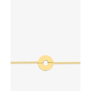 Bracelet à-graver jeton plaqué or