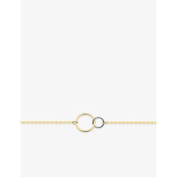 Bracelet plaqué or bicolore