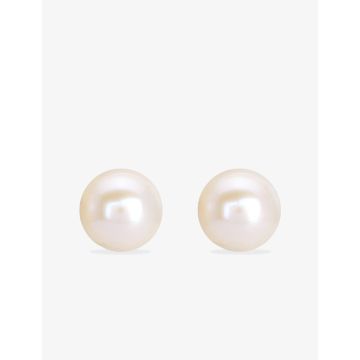 Boucles d'oreilles clou perle de culture plaqué or