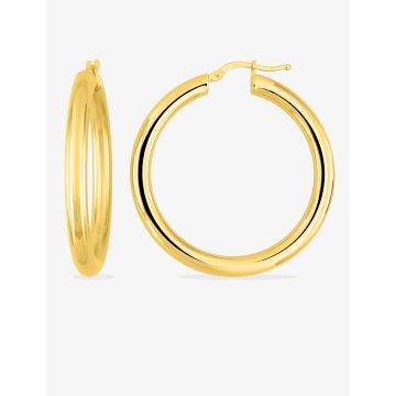 Boucles d'oreilles créolles plaqué or