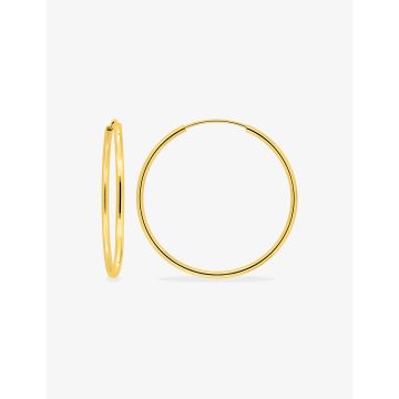Boucles d'oreilles créolles 40mm plaqué or