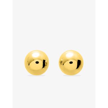 Boucles d'oreilles clou boules plaqué or