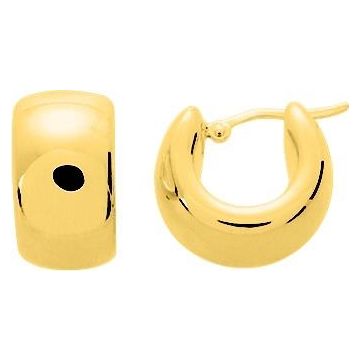 Boucles d'oreilles créolles électroform plaqué or