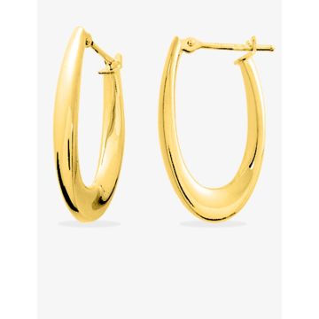 Boucles d'oreilles créolles électroform plaqué or