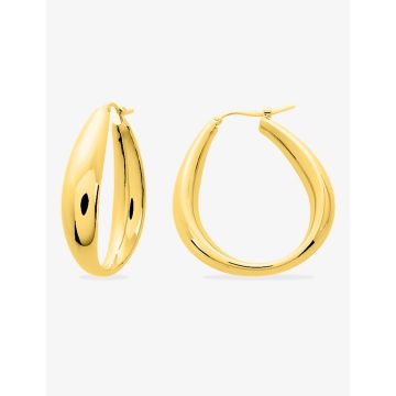 Boucles d'oreilles créolles électroform plaqué or