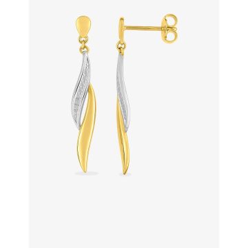 Boucles d'oreilles pdt plaqué or+rh