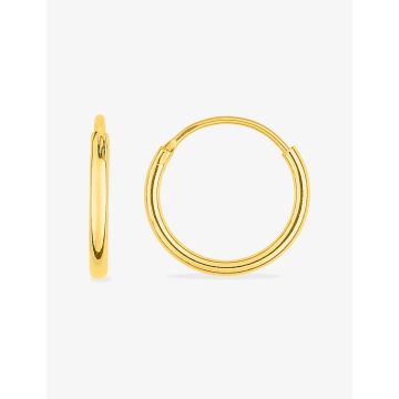 Boucles d'oreilles créolles 14mm plaqué or