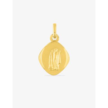 Pendentif zodiaque Verseau plaqué or