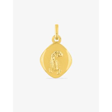 Pendentif zodiaque Scorpion plaqué or
