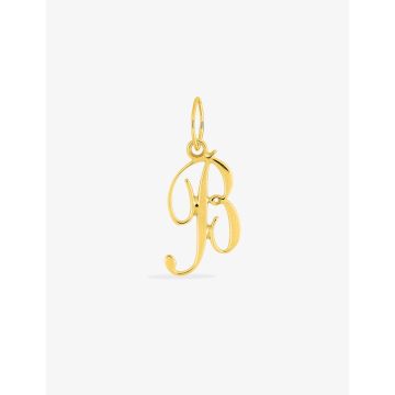 Pendentif lettre B plaqué or