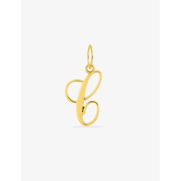 Pendentif lettre C plaqué or