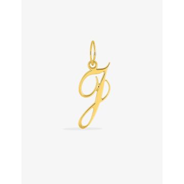Pendentif lettre J plaqué or