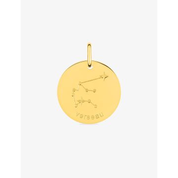 Pendentif zodiaque Verseau plaqué or