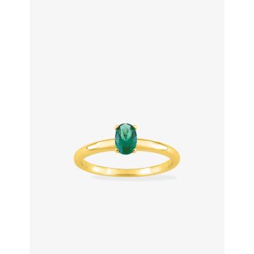 Bague oxyde de ziconium vrt plaqué or