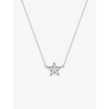 Collier oxyde de ziconium argent 925 rhodié
