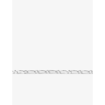 Bracelet figaro 1+1 argent 925 rhodié