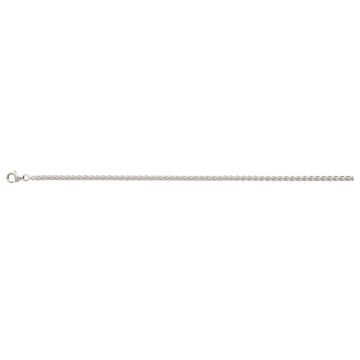Collier maille spiga argent 925 rhodié