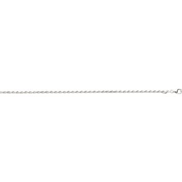 Collier corde argent 925 rhodié