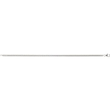 Collier maille anglaise argent 925 rhodié