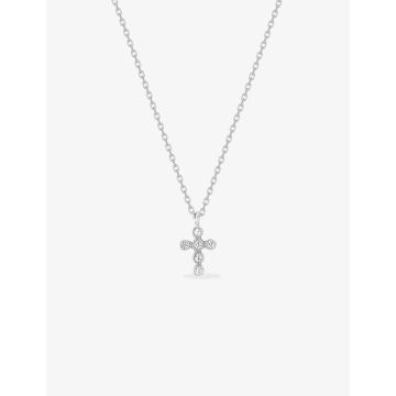 Collier oxyde de ziconium argent 925 rhodié