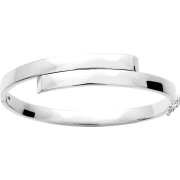 Jonc ouvrant argent 925 rhodié